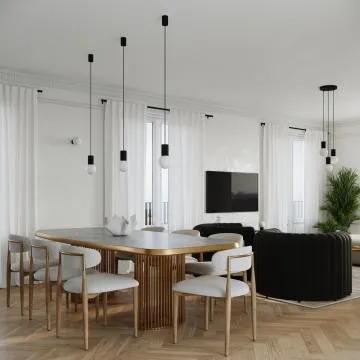 Lampa wisząca HALO 3P czarna ryflowana