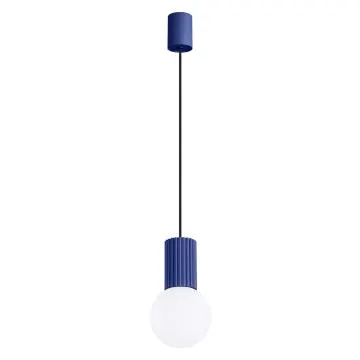 Lampa wisząca HALO 1 ultramaryna ryflowana