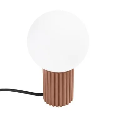 Lampa biurkowa HALO mocca ryflowana