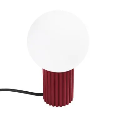 Lampa biurkowa HALO burgund ryflowana