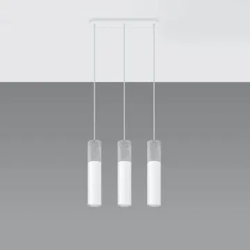 Lampa wisząca BORGIO 3L biała