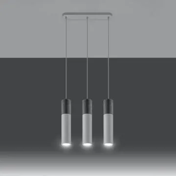 Lampa wisząca BORGIO 3L biała