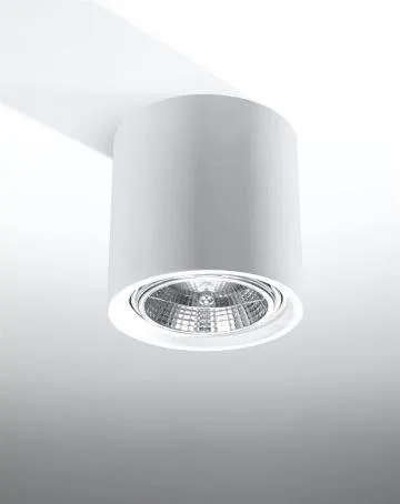 Plafon KALU ceramiczny biały
