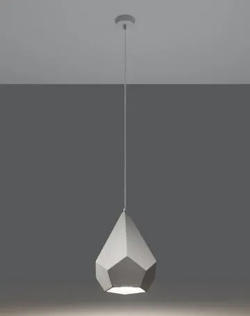 Lampa wisząca PAVLUS ceramiczna biała