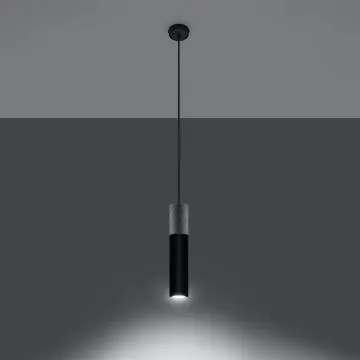 Lampa wisząca BORGIO 1 czarna
