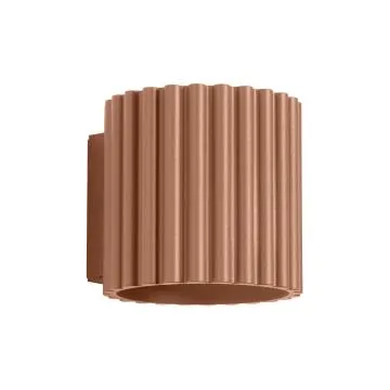 Kinkiet AURA mocca G9 ryflowany