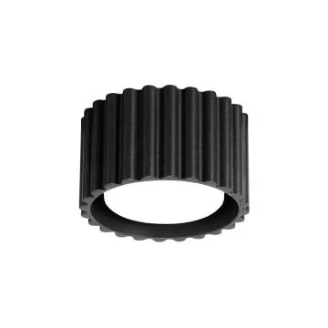 Plafon AURA 1 czarny GX53 ryflowany