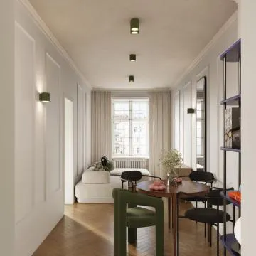 Plafon AURA 1 zielony oliwkowy GU10 ryflowany