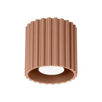 Plafon AURA 1 mocca GU10 ryflowany
