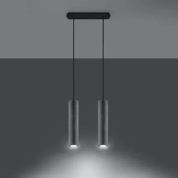 Lampa wisząca LUVO 2 betonowa