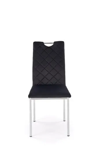 Krzesło tapicerowane K578 VELVET czarne