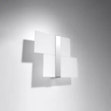 Kinkiet MASSIMO szklany chromowany