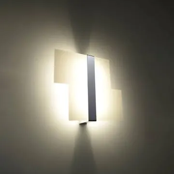 Kinkiet MASSIMO szklany chromowany