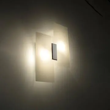 Kinkiet FABIANO szklany biały