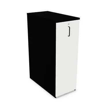 Szafka na dokumenty EASY SPACE 40cm prawa/lewa czarna/biała wysuwana