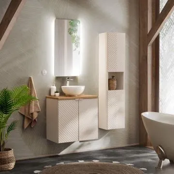 Szafka pod umywalkę VIVA CASHMERE 2D 60cm kaszmirowy mat