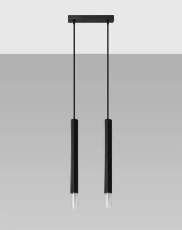 Lampa wisząca WEZYR 2 czarna