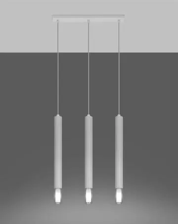 Lampa wisząca WEZYR 3 biała