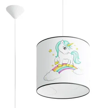 Lampa wisząca JEDNOROŻEC 30 biała