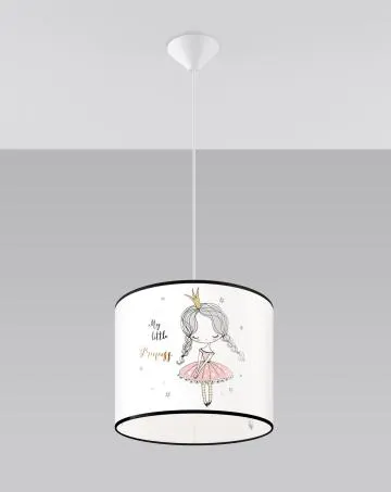 Lampa wisząca PRINCESS 30 biała