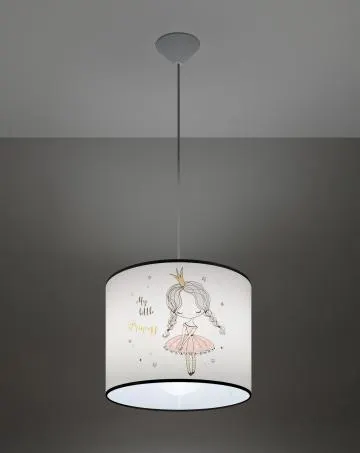 Lampa wisząca PRINCESS 30 biała