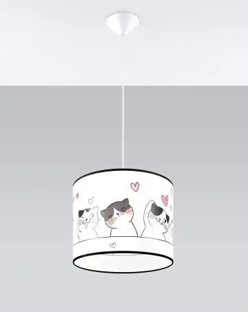 Lampa wisząca CAT 30 biała