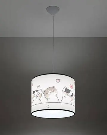 Lampa wisząca CAT 30 biała