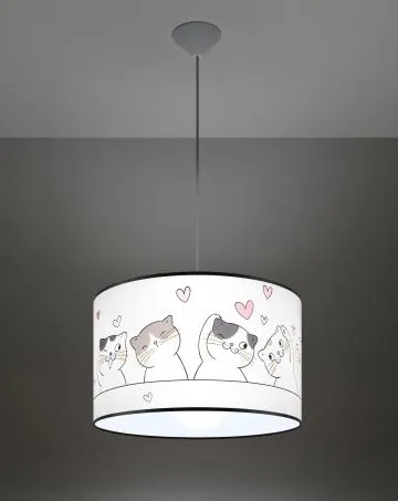 Lampa wisząca CAT 40 biała