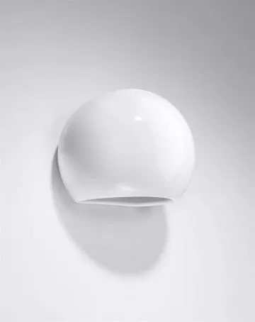 Kinkiet lakierowany GLOBE biały połysk