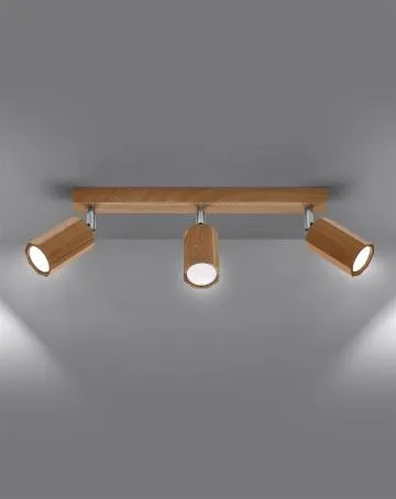 Listwa oświetleniowa ZEKE 3 dębowa
