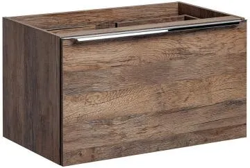 Szafka pod umywalkę nablatową SANTA FE OAK 80 cm dąb z blatem