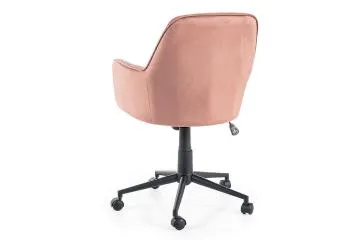 Fotel biurowy Q-886 VELVET antyczny róż