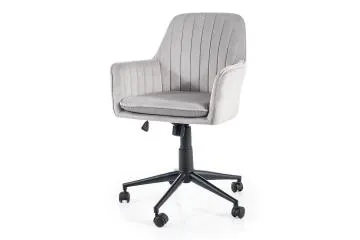 Fotel biurowy Q-886 VELVET jasnoszary