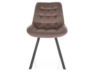 Krzesło tapicerowane MONTI VELVET cappuccino obracane