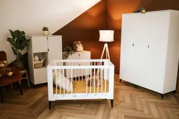 Komoda dla dzieci MIA MINI 80 biała/czarna