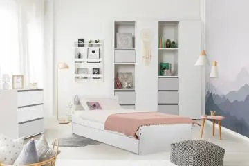 Szafa DALIA biała/szara