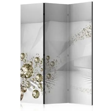 Parawan akustyczny 3D 135x172 cm 3-częściowy szary