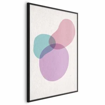 Plakat Mieszanka barw 21x30 cm z ramą czarną bez marginesu