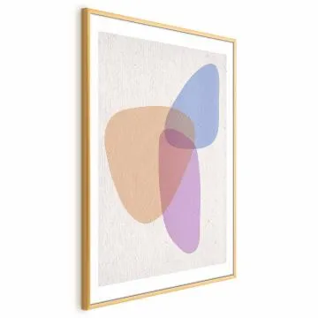 Plakat Część wspólna 60x90 cm z ramą złotą z marginesem