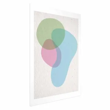 Plakat Kolorowe plamy 21x30 cm bez ramy z marginesem