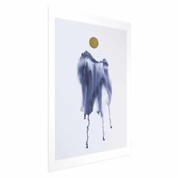 Plakat Akwarelowa abstrakcja 40 x 60 cm bez ramy z marginesem