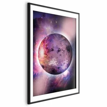 Plakat Nieznana planeta 60x90 cm z ramą czarną z marginesem