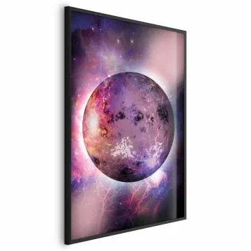Plakat Nieznana planeta 60x90 cm z ramą czarną bez marginesu