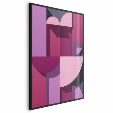 Plakat Abstrakcyjne home 40 x 60 cm z ramą czarną bez marginesu