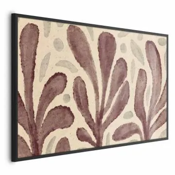 Plakat Liście i plamy 42x29,7 cm z ramą czarną bez marginesu