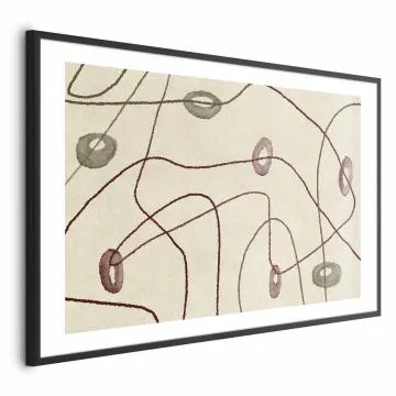 Plakat Kształty 60x40 cm z ramą czarną z marginesem