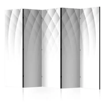 Parawan jednostronny Abstrakcje 225x172 cm 5-częściowy czarny