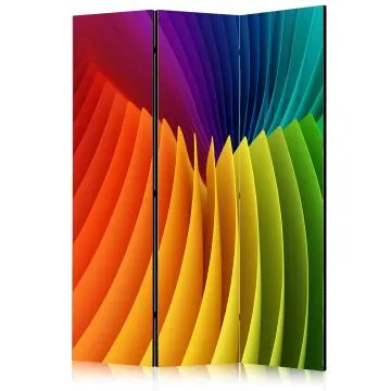 Parawan jednostronny 3D 135x172 cm 3-częściowy wielokolorowy