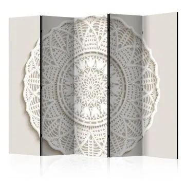Parawan jednostronny Orient 225x172 cm 5-częściowy czarny