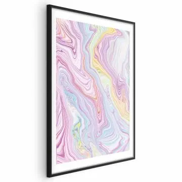 Plakat Kolorowy Sen 40x60 cm z ramą czarną z marginesem